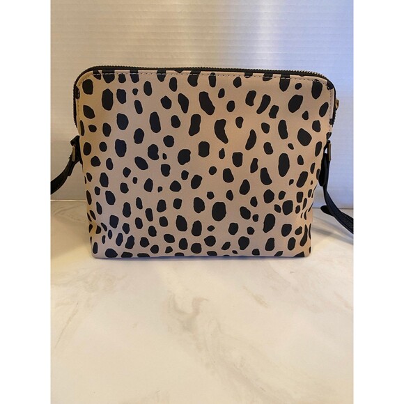 Universal Threads Crossbody Bag Tan Black Leopard Print Purse Zipper Close - Picture 1 of 11